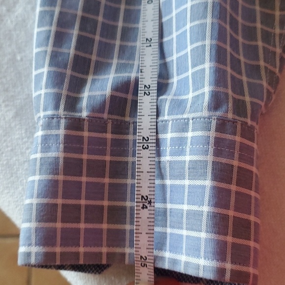 Egara Non-Iron Slim Fit Long Sleeve Casual Button Down Sz. L Shirt - Picture 11 of 11